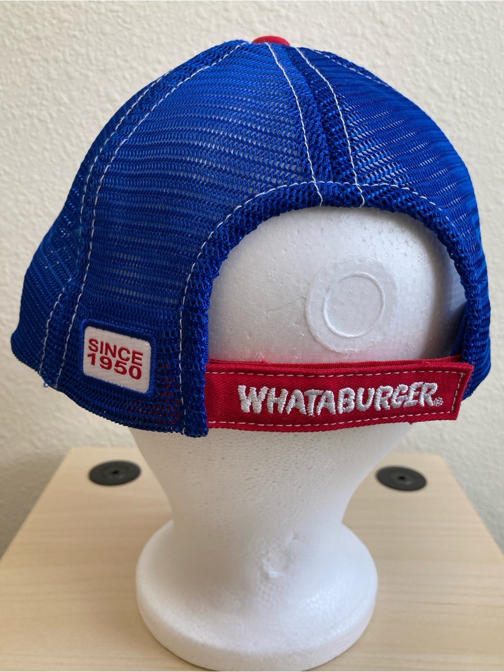 Whataburger Trucker Dad Hat OS Red White Blue Mesh Cap - Picture 4 of 7